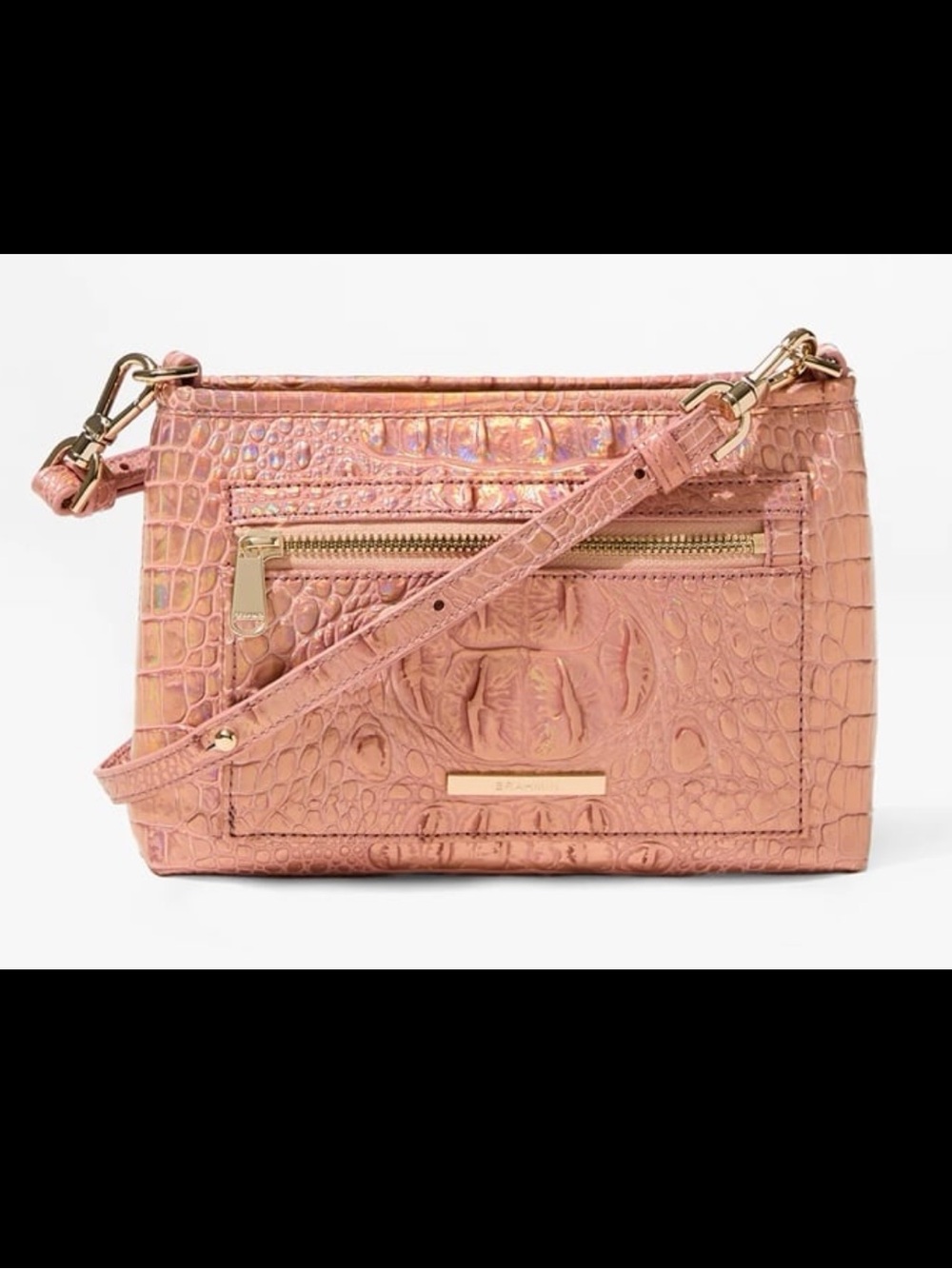 HTF- Brahmin VIDA ROSE GOLD Melbourne Crossbody Bag -NWOT